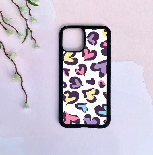 Phone Case Only!! Colourful Hearts