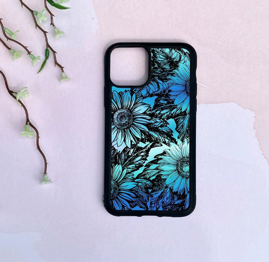 Phone Case Only!! Blue Flowers