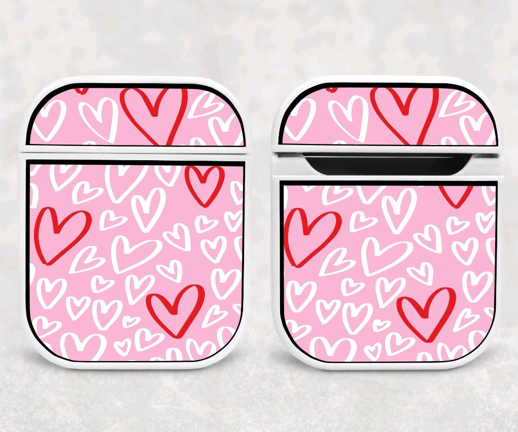 Air Pod Case - Pink Hearts