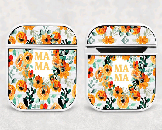 Air Pod Case - Orange Flower MaMa