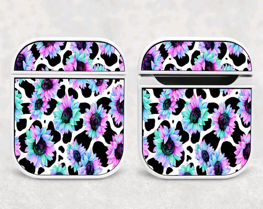 Air Pod Case - Pastel Sunflower Cow Print