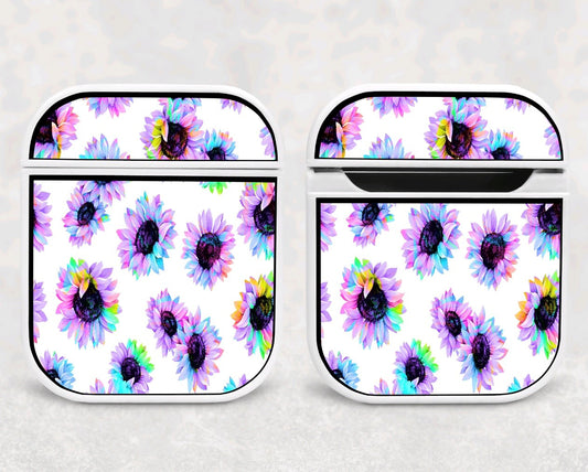 Air Pod Case - Light Rainbow Sunflowers