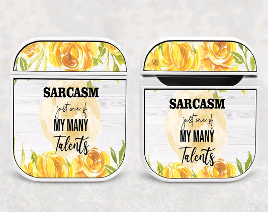 Air Pod Case - Yellow Rose Sarcasm Quote