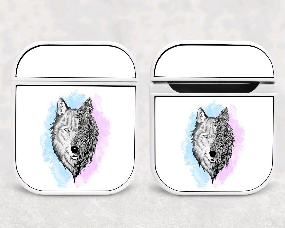 Air Pod Case - Pastel Wolf