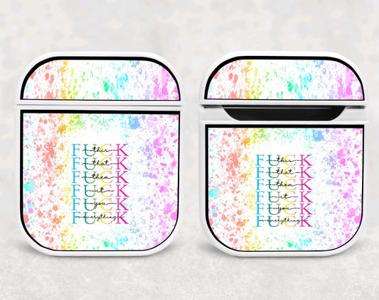 Air Pod Case - Rainbow Dots F**k